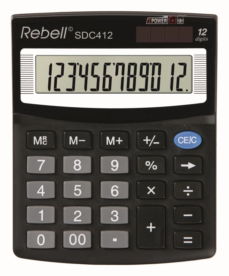 Small desktop calculator Rebell SDC412 121RESDC412