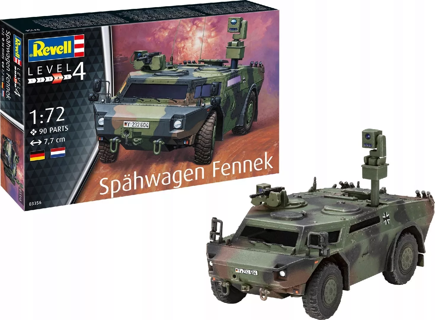 Revell Plastic model of Spahwagen Fennek