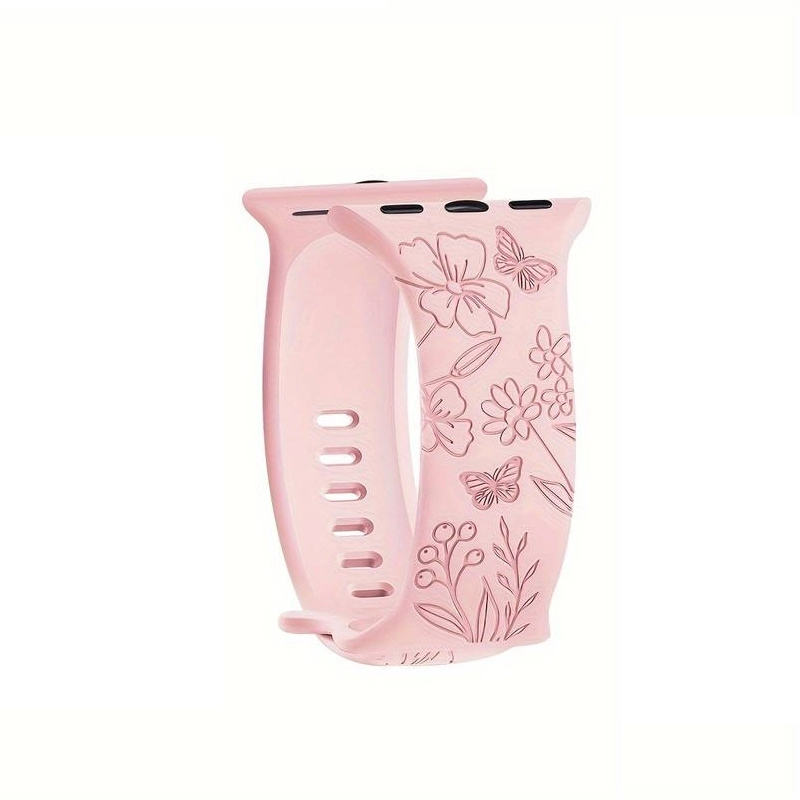 Riff Laser carved Silicone strapquot; Butterflyquot