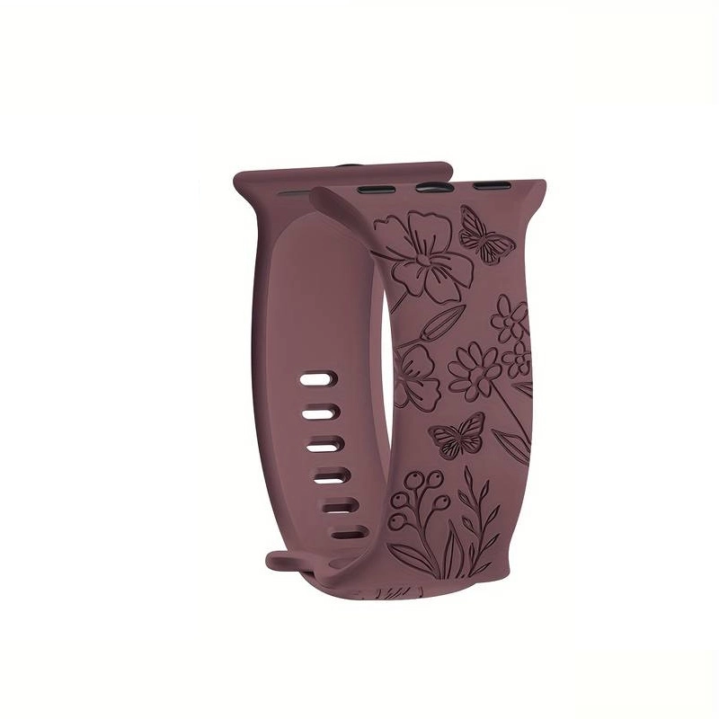 Riff Laser carved Silicone strapquot; Butterflyquot