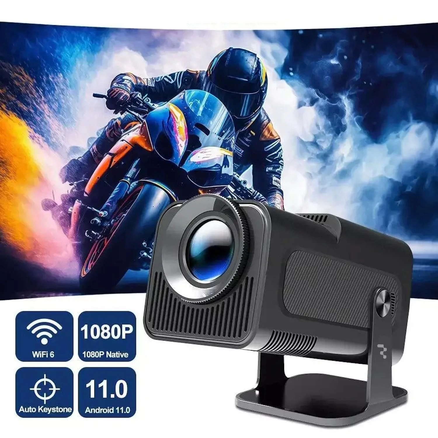 Riff HY320 Portable Smart Projector BT
