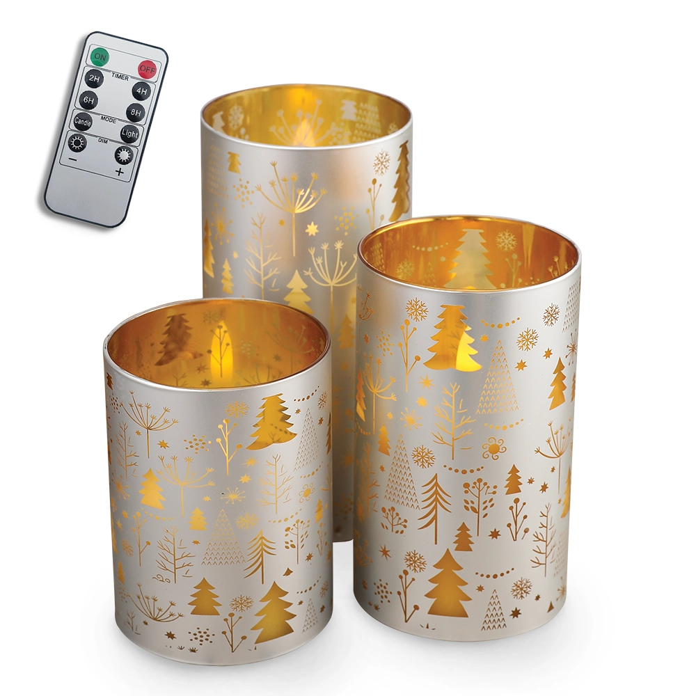 Decorative LED candles  set of 3