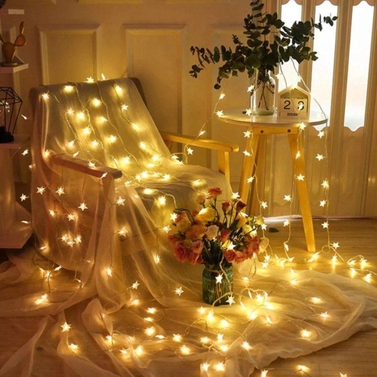 RoGer LED Lights String of Stars