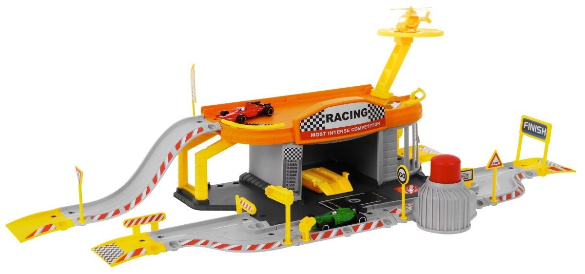 RoGer Parking Garage with Racing Vehicles