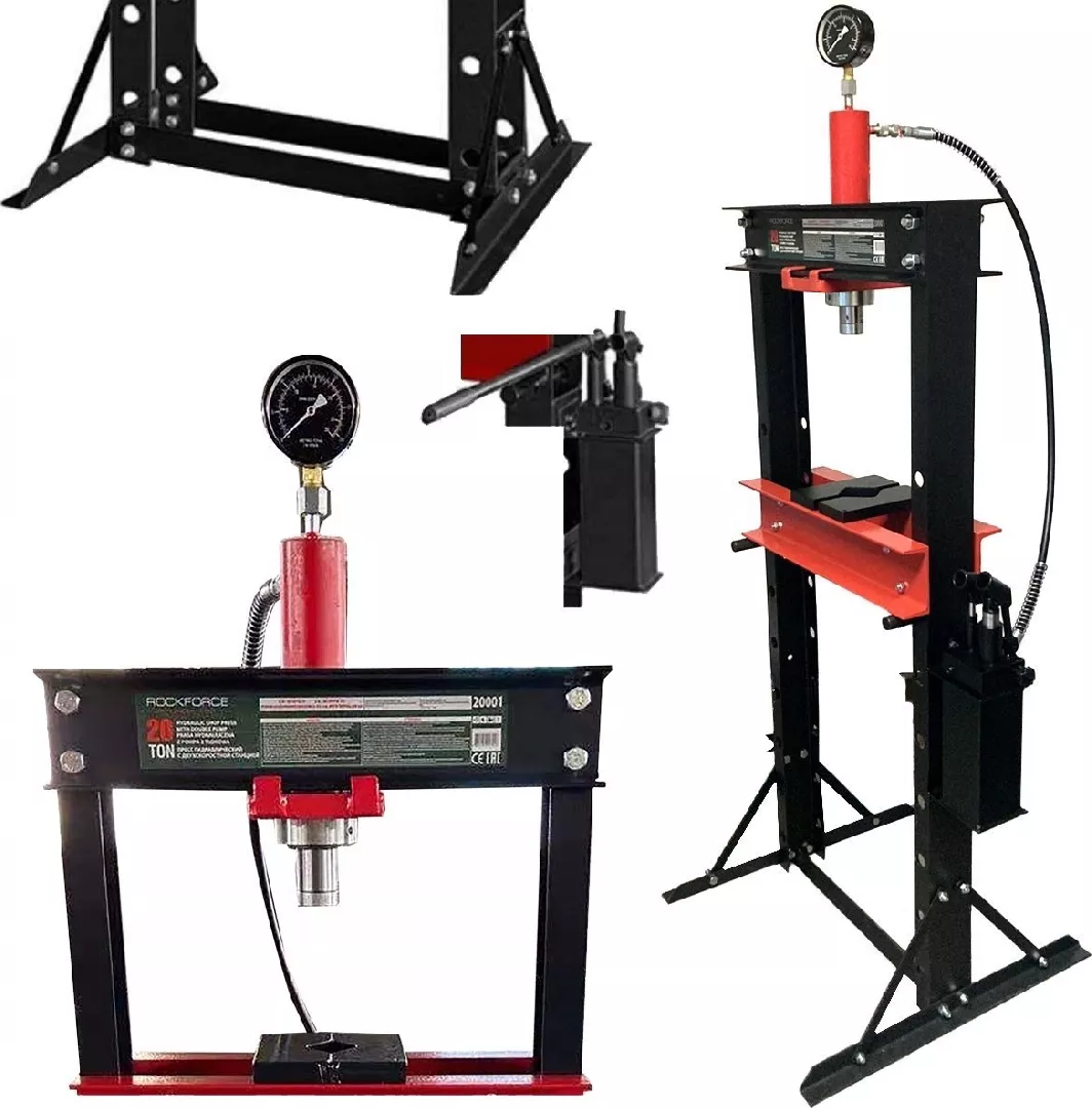 Rockforce Hydraulic press 20t with manometer