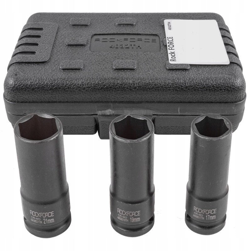 Set of thin-walled impact sockets 1/2``