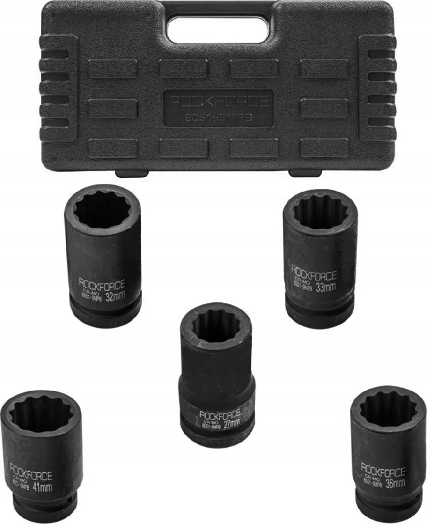Rockforce Set of deep impact sockets
