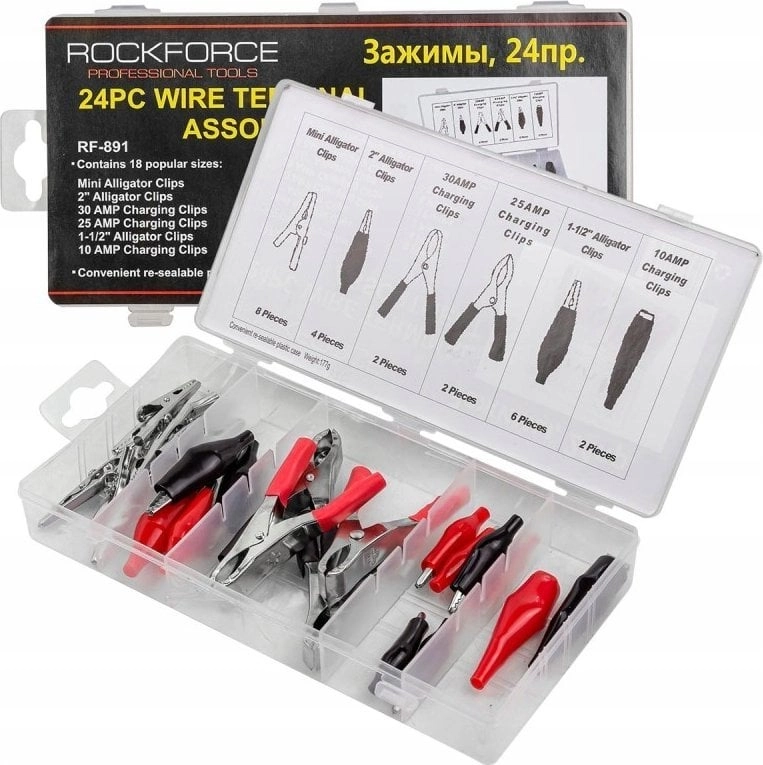 Rockforce Crimped "crocodile clip" connectors