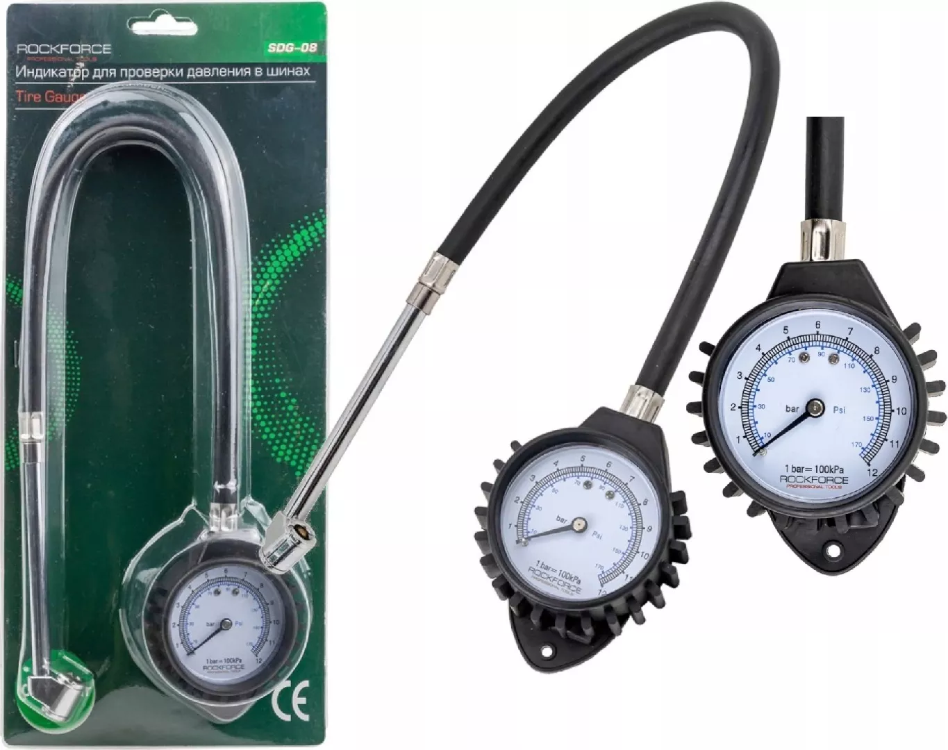 Rockforce Truck Tire Pressure Gauge (0-12