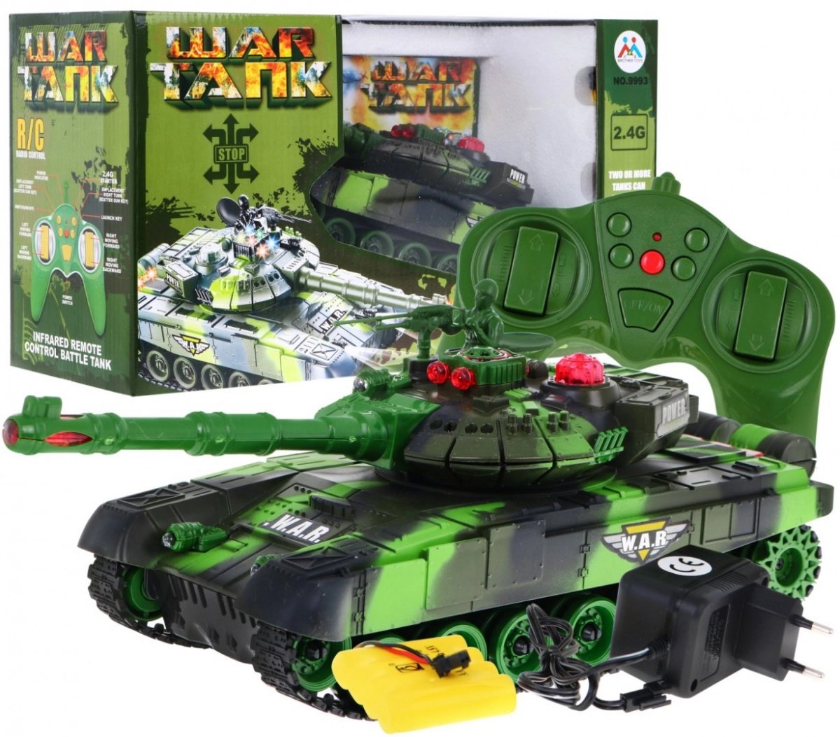 RoGer R/C Tank Camouflage Toy Car