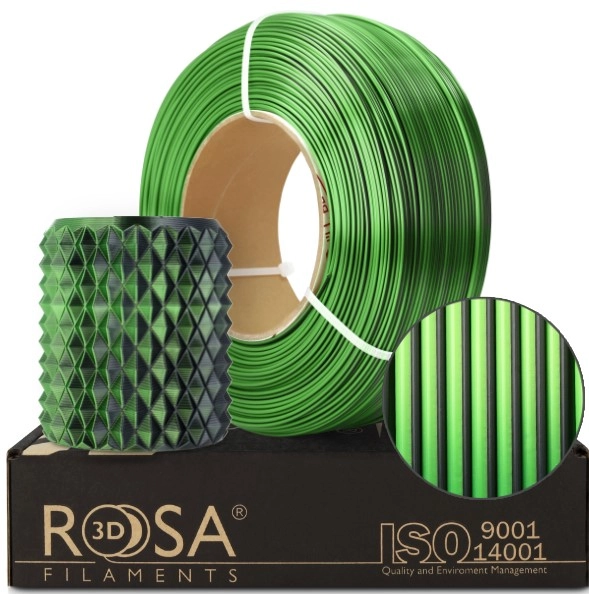 Filaments PLA Silk Mistic Green 1
