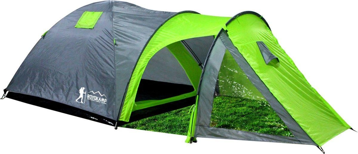 Tourist tent Royokamp grey/green for 4