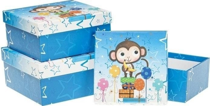Children`s gift box  3 pcs. monkey