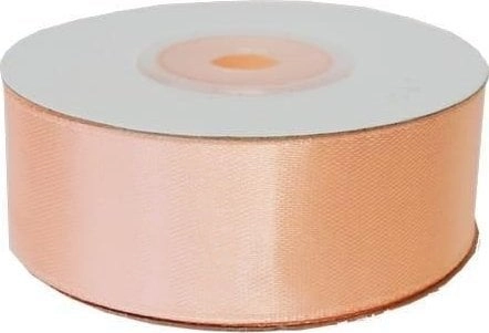 Satin ribbon 25mmx23m  light salmon 5902414002418