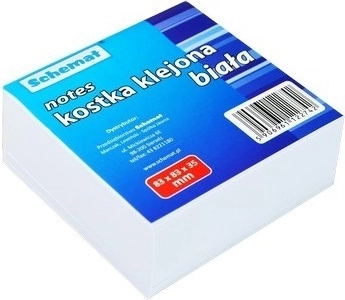 DIAGRAM Notebook glued cube white 83x83x35