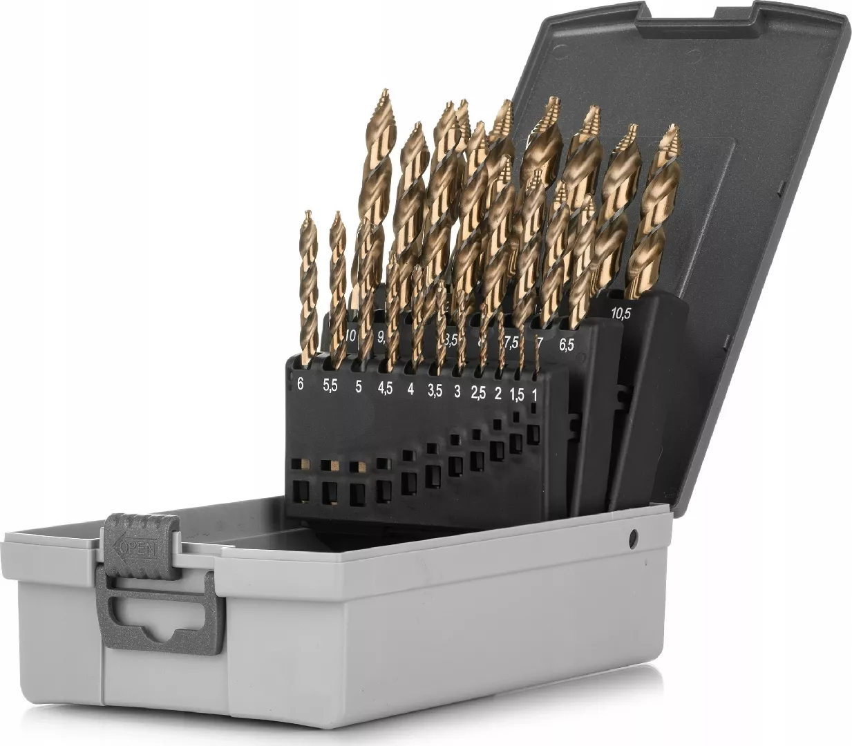 Kpl. HSS CO Step-Tec drill bits
