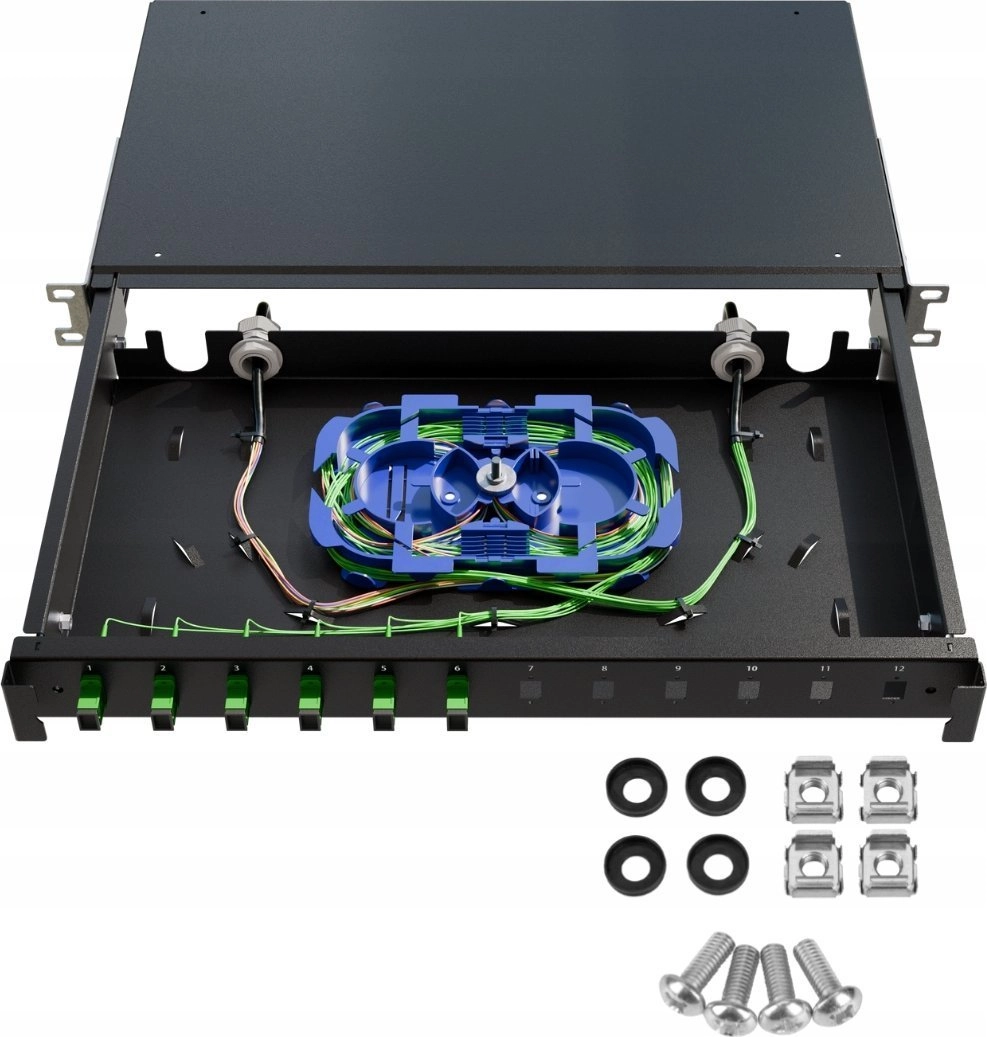 FIBER OPTIC SPLITTER TFSP-19-1U-12S-SC-B STALFLEX TFSP-19-1U-12S-SC-B