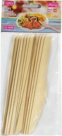 STALMAN Disposable wooden knives 12 pieces