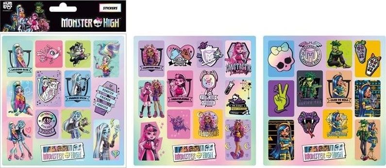 STICKERBOO NAKLEJ MONSTER HIGH 205X160 3SZT