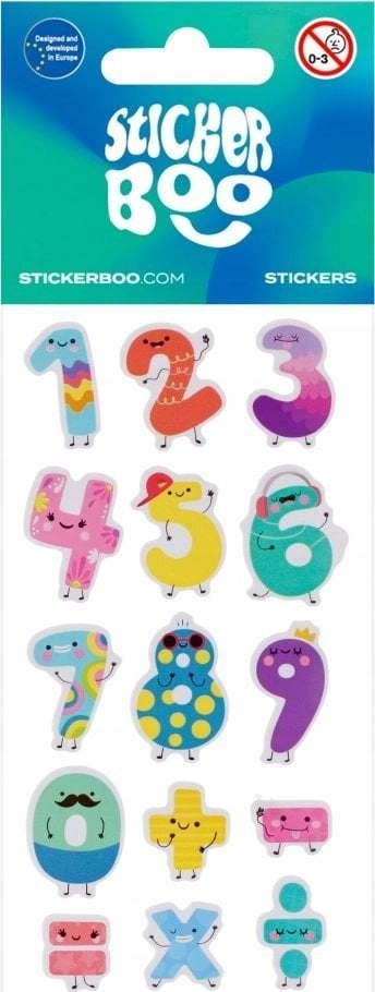 STICKERBOO STICK NUMBERS 3 66X180 S-BOO