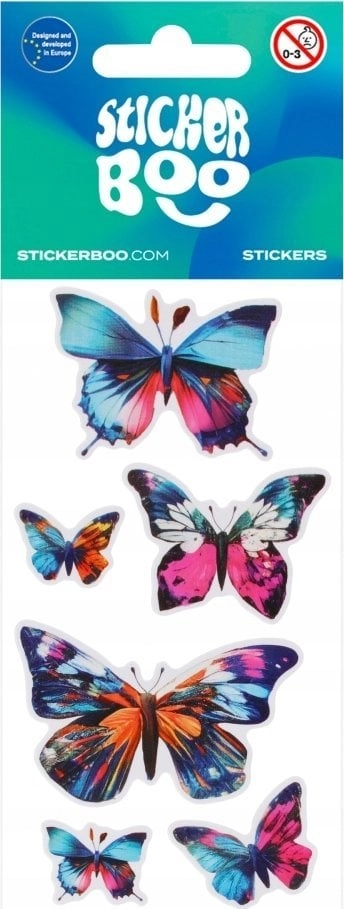 STICKERBOO STICK BUTTERFLIES 5 66X180 S-BOO