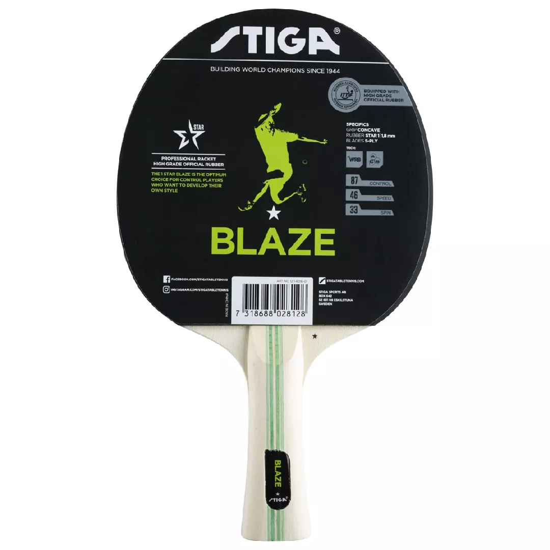 BLAZE 1-STAR TABLE TENNIS BAT 1211-6018-01