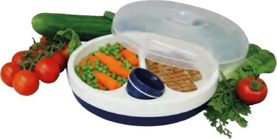Plate keeping warm with a lid