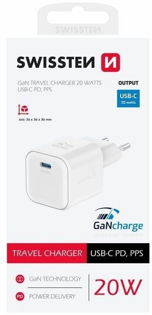 Travel Charger Gan 1X USB-C 20W