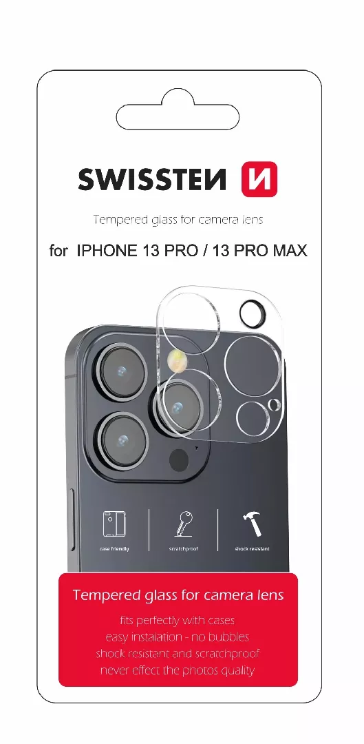 Swissten Tempered Glass For Camera Lens