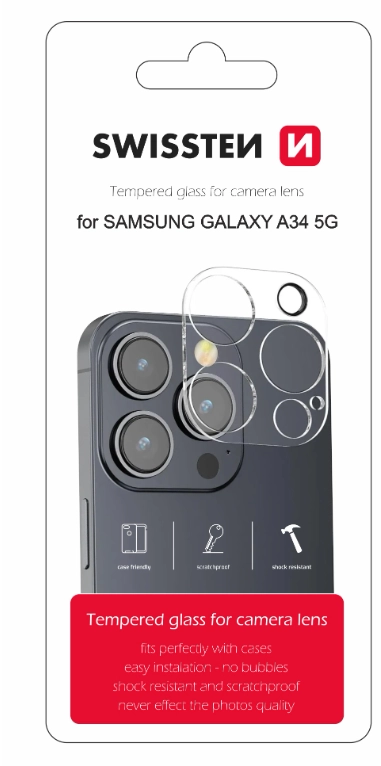 Swissten Rūdīts Aizsargstikls kameras objektīvam Samsung