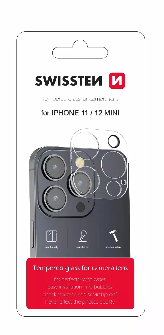 Swissten Tempered Glass For Camera Lens