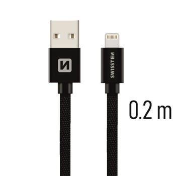Swissten Textile Fast Charge 3A Lightning