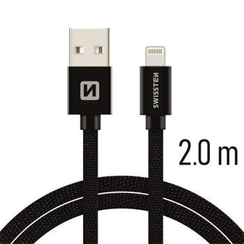 Swissten Textile Fast Charge 3A Lightning