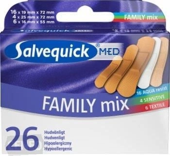 Salvequick Plastry Family Mix 1op.-26szt