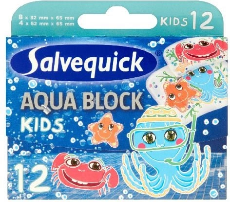 Salvequick Plastry Aqua Block Kids 1
