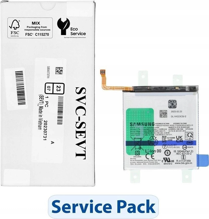 Bateria Samsung ServicePack Bateria EB-BS912ABY do
