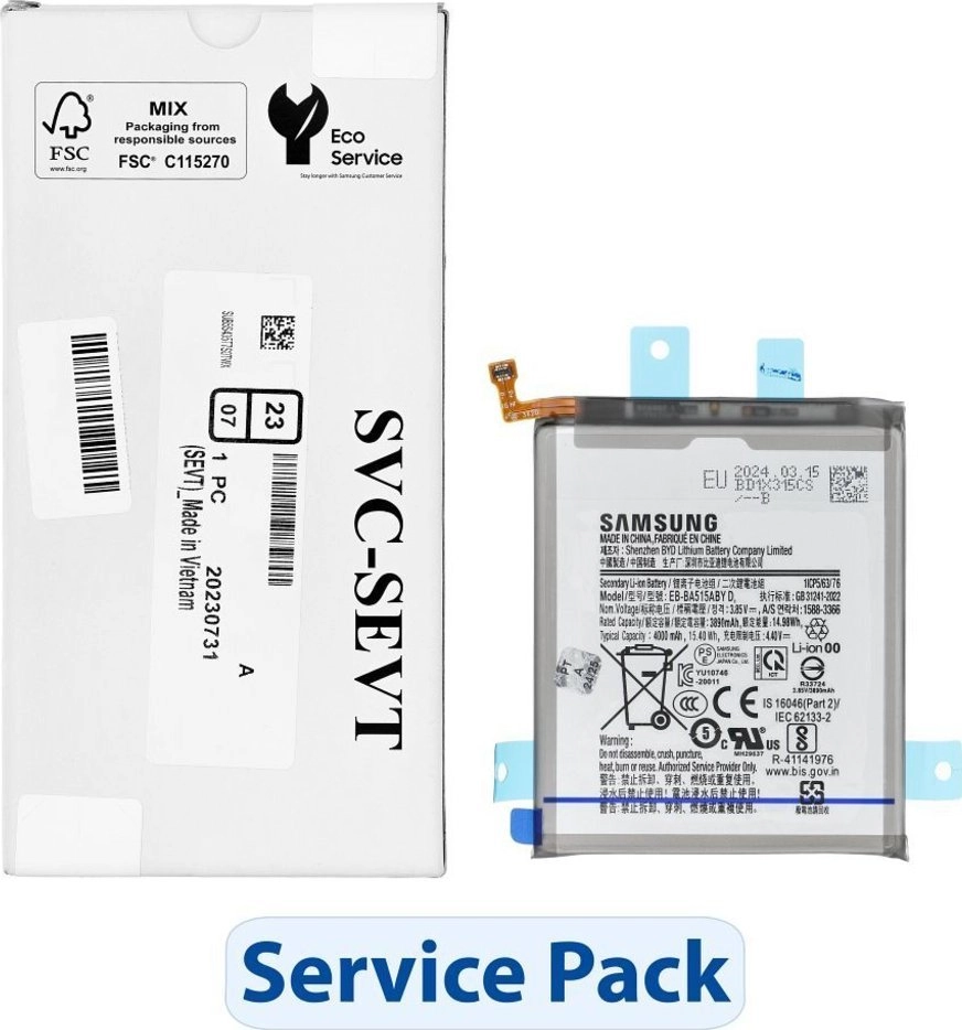 Bateria Samsung ServicePack Bateria EB-BA515ABY do