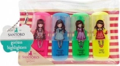 Santoro Highlighter Set - Friends Walk