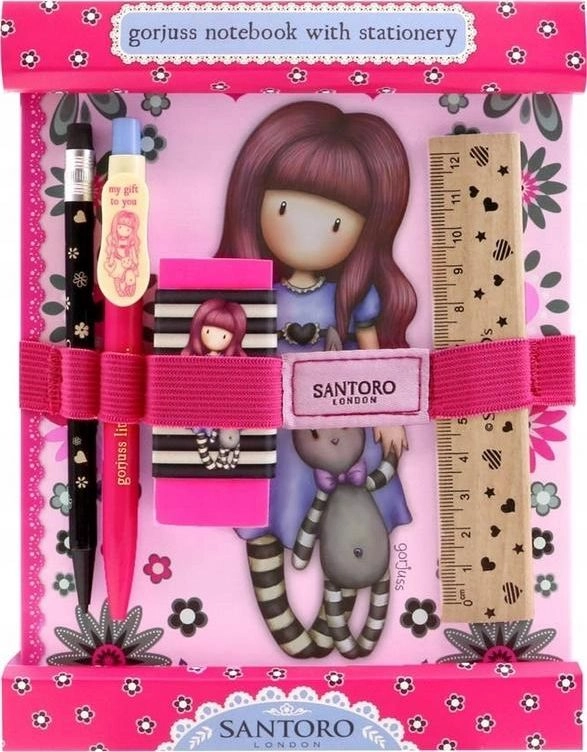 Santoro Notebook with school supplies -