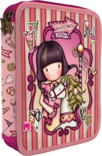 Santoro Double Pencil Case with Gorjuss
