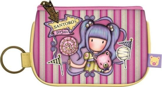 Santoro Zipper Purse Keychain Gorjuss Fairground