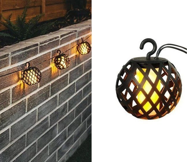 Kinkiet Saska Garden Lampki solarne -
