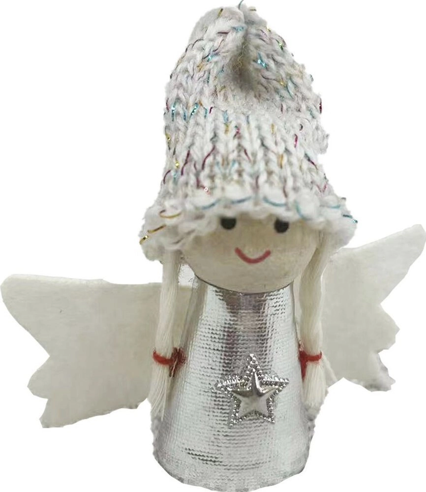 Saska Garden Silver Christmas angel pendant