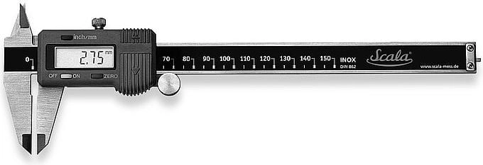 Slankmatis electroninis 150mm 0 01-40mm  Scala