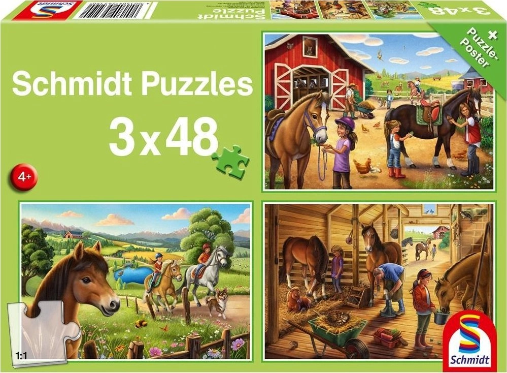Puzzle 3x48 Horses G3 4001504565190
