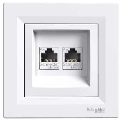 Data rozete Asfora 2xRJ45 balta EPH4400121