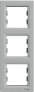 Schneider Electric Ramka 3-krotna pionowa aluminium