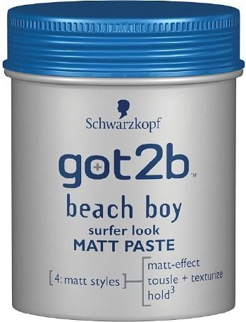 Schwarzkopf Got2b Beach Boy Mattifying modeling