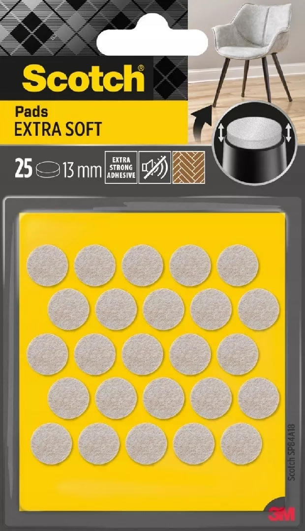 SCOTCH adhesive pads  self-adhesive  round  13mm