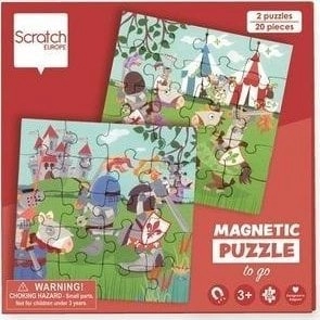 Magnetic puzzle 20x2 + book Knights